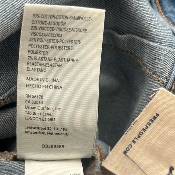 NEW Free People we the free just float on high rise flare jeans 31 - Picture 12 of 12